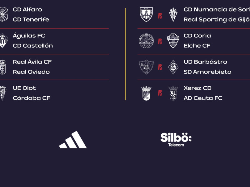 Resto de emparejamientos de los equipos de Segunda