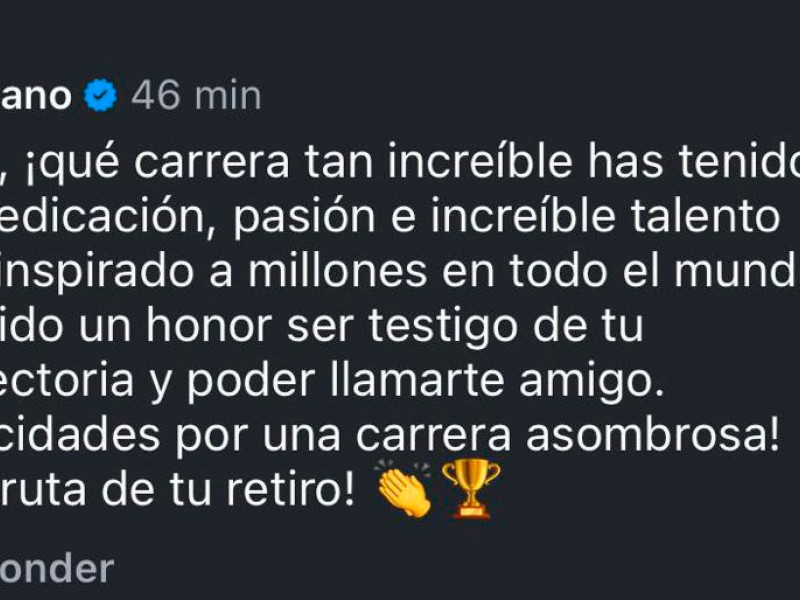 Mensaje que Cristiano Ronaldo ha publicado para el español.