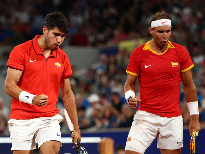 El último partido de Nadal fue junto a Alcaraz en los Juegos Olímpicos.