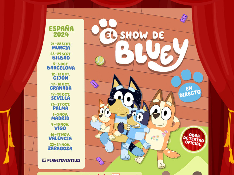 Gira de 'El show de Bluey' por España