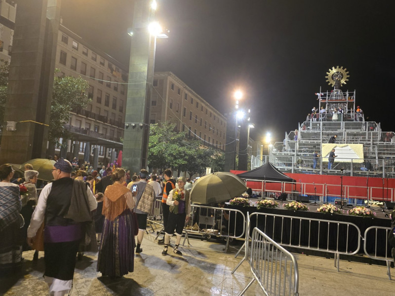 La Ofrenda de este año ha sido una de las más madrugadoras.