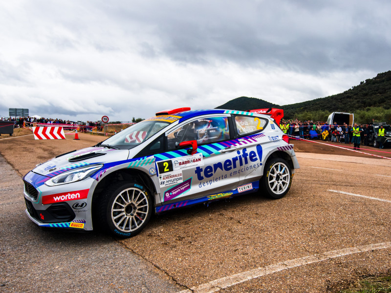 El equipo canario del Ford Fiesta R5 MKII mejoró según fue pasando la carrera