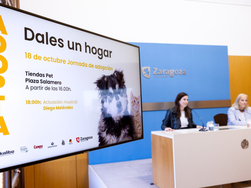 Presentación de la jornada destinada a la promoción de la adopción de animales.