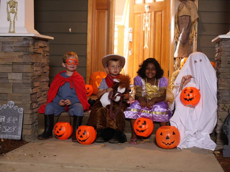 Niños disfrazados para Halloween