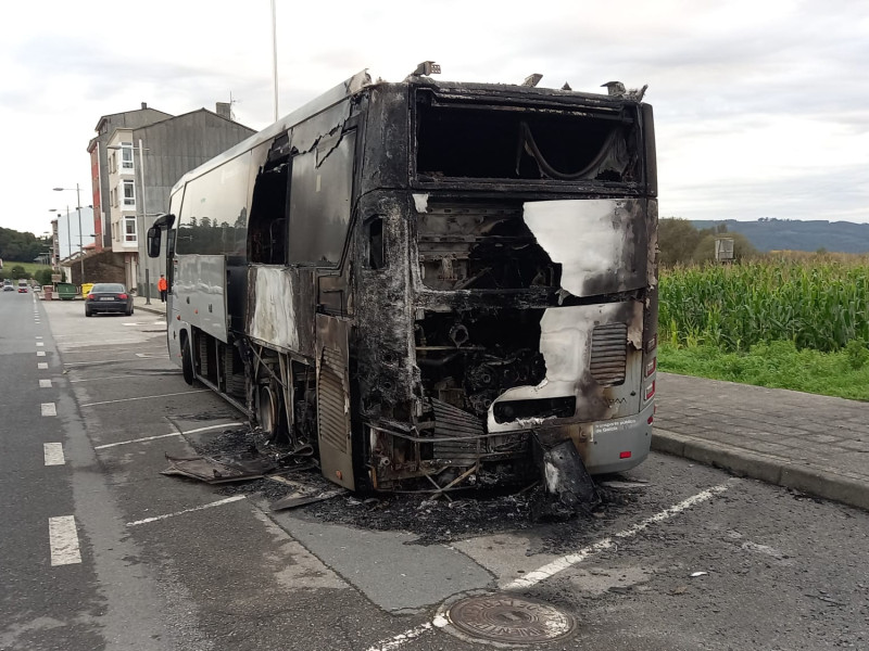 Incendio bus Cerceda