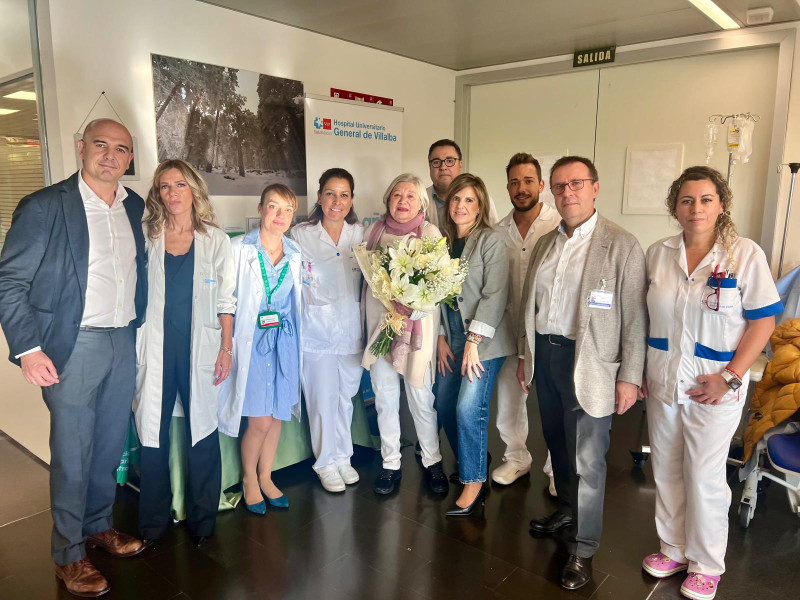 Teresa Rabal ha visitado el Hospital en su 10º aniversario