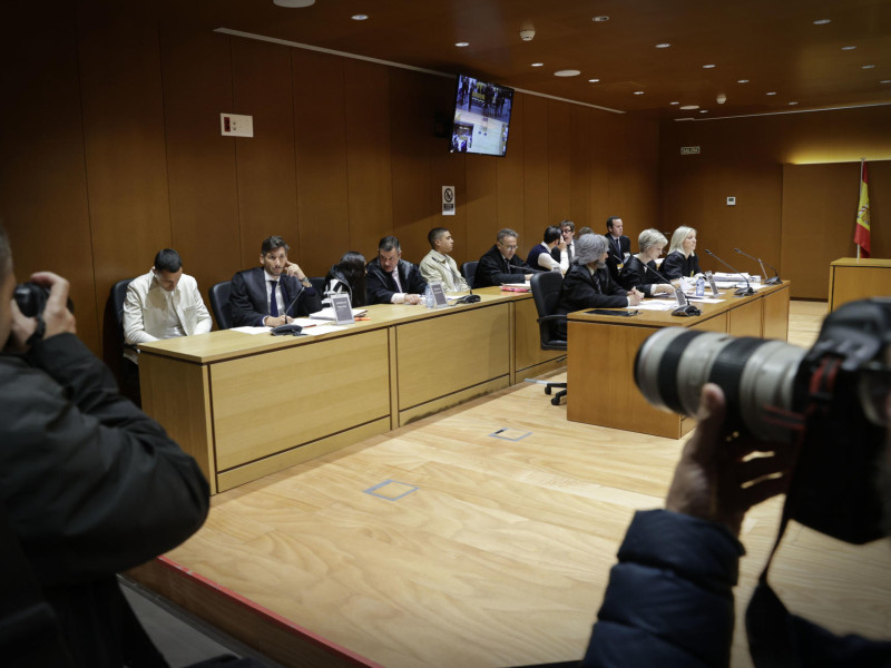 Imagen de la sala de vistas en el juicio por la muerte de Samuel Luiz