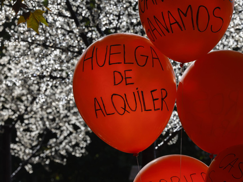 El Sindicato de Inquilinas y casi 40 colectivos convoca una manifestación en Madrid bajo el lema "Se acabó. Bajemos los alquileres"