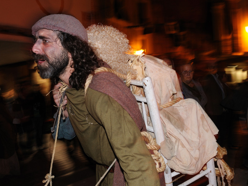 Procesión “Santa Compañía” (Mitología Celta). Mercado del Quijote “Semana Cervantina” ALCALA DE HENARES Madrid ESPAÑA