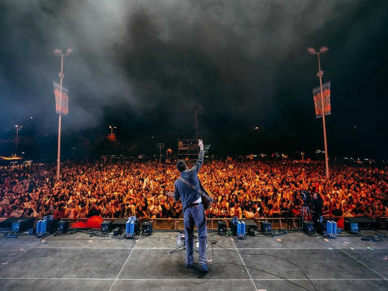 Álex Ubago, en un concierto