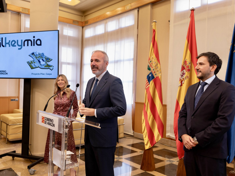 Momento de la presentación del proyecto 'Pilar' de la empresa Alkeymia.