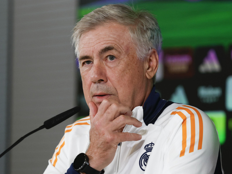 Carlo Ancelotti, en rueda de prensa