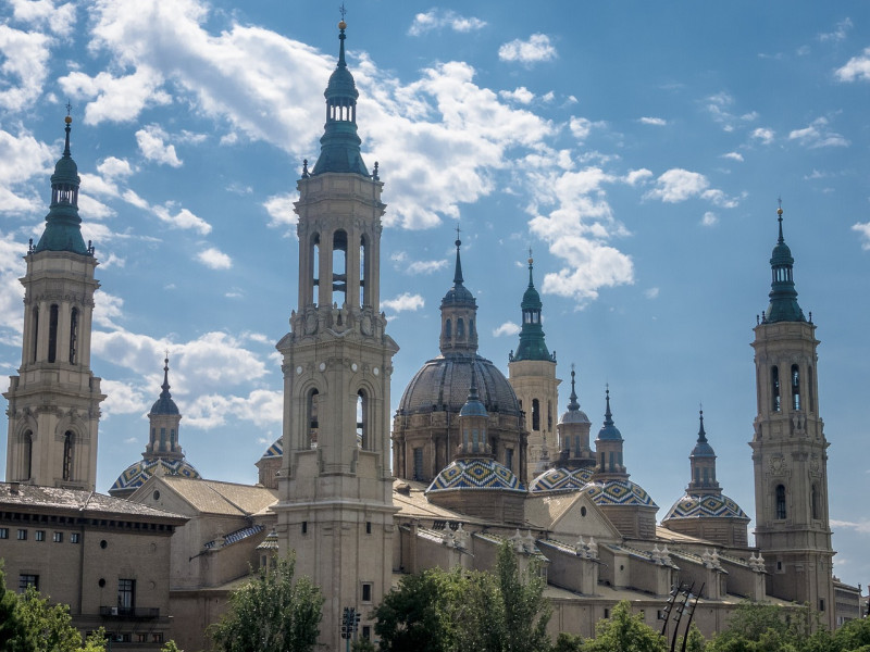 Imagen de la Basílica del Pilar, en Zaragoza.