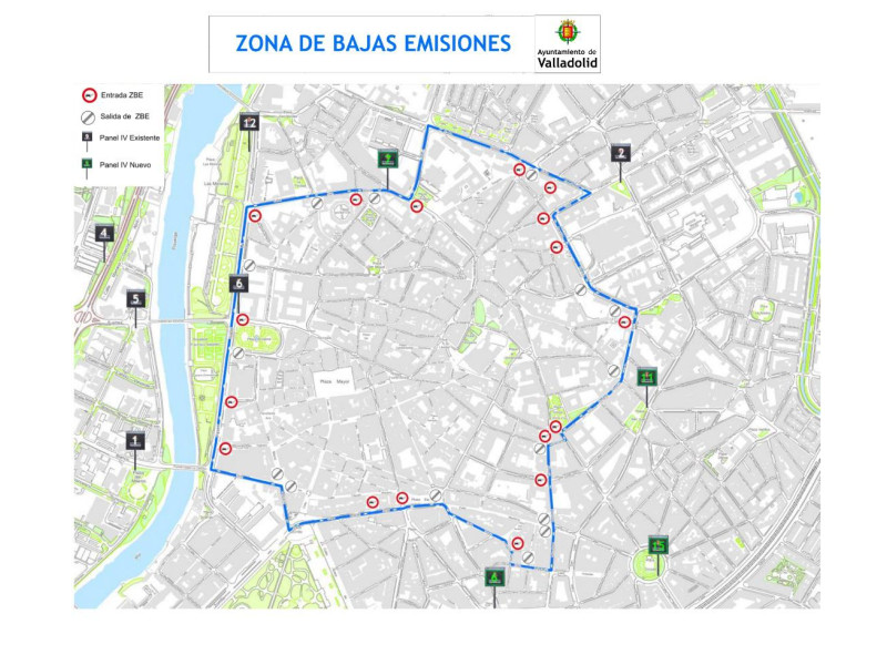 Zona de Bajas Emisiones en Valladolid