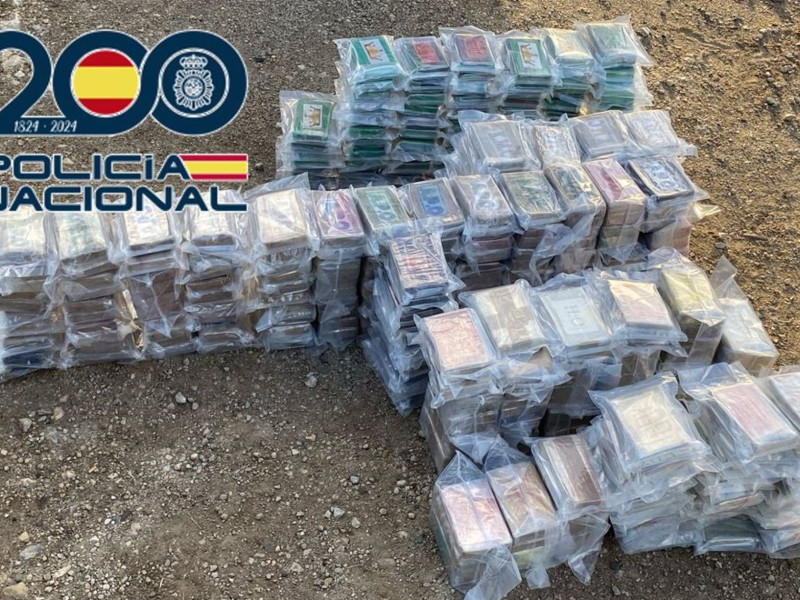 Cocaína intervenida en la operación Badulake con la Policía Nacional de Granada