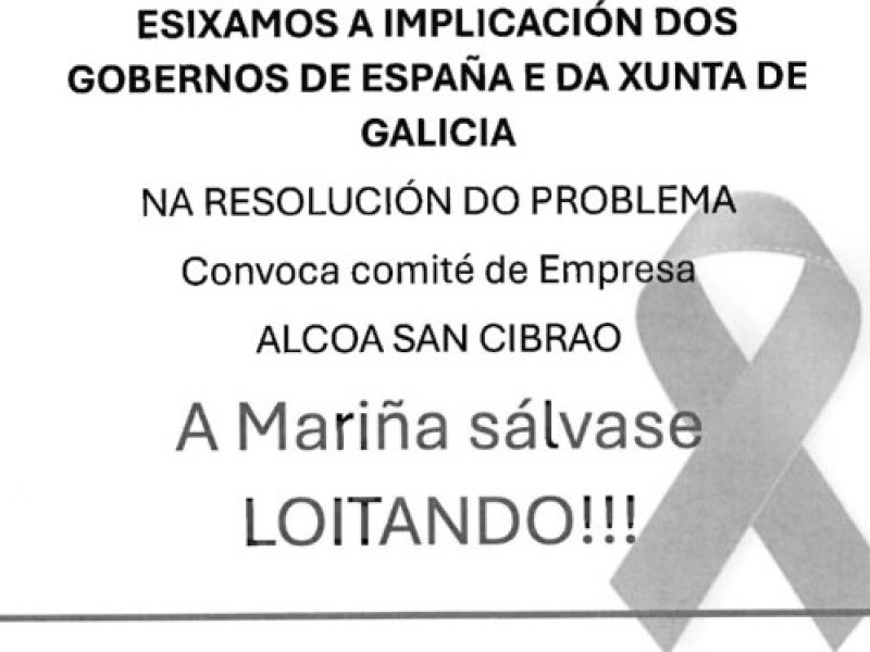 El comité ha convocado una concentración que tendrá lugar lugar en San Cibrao el próximo miércoles