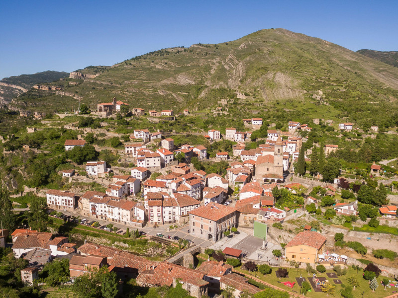 Pueblo de Soto en Cameros en la provincia de La Rioja, España