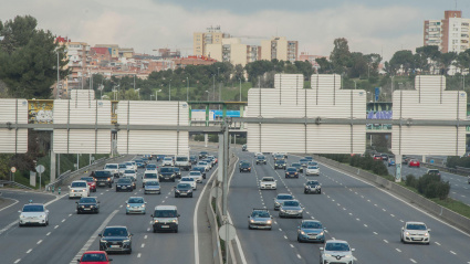 Una carretera de Madrid, Madrid, España. 2 de enero de 2023