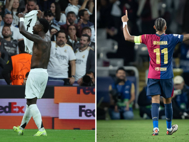 ¿Vinicius y Raphinha las dos grandes estrellas de El Clásico?