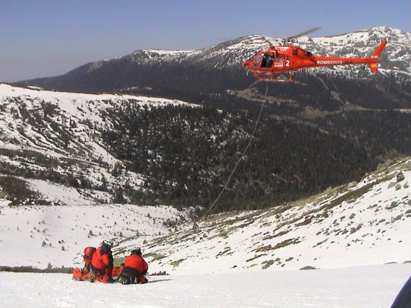 Rescate en la sierra de Madrid