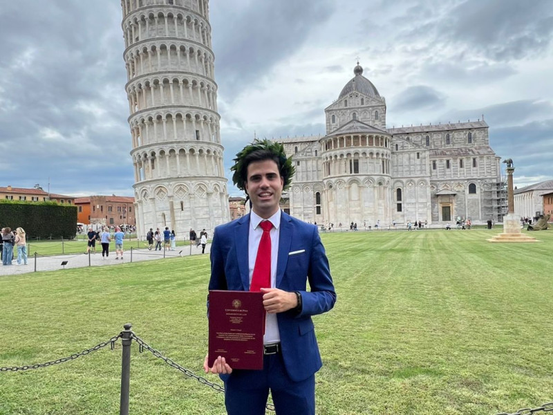 El berciano Daniel Blanco, primer graduado de la Universidad de León en el máster europeo EMILDAI