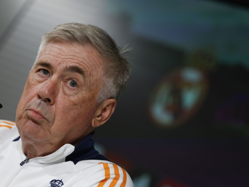 Carlo Ancelotti, en la rueda de prensa previa al Clásico.