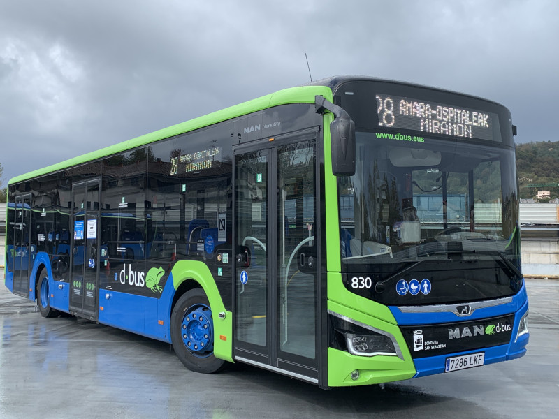 Línea de autobús en San Sebastián