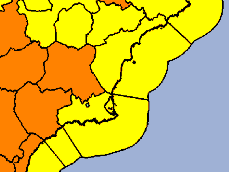 Avisos naranja en la Región de Murcia