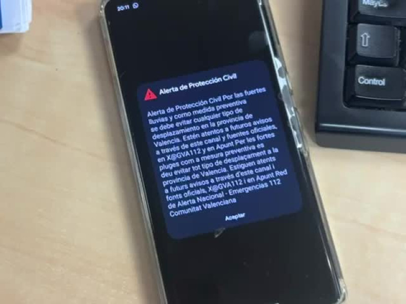Video de la alerta masiva enviada por emergencias