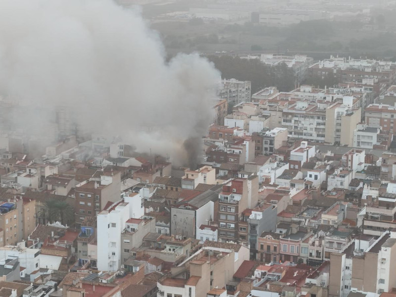 Posible incendio en Catarroja