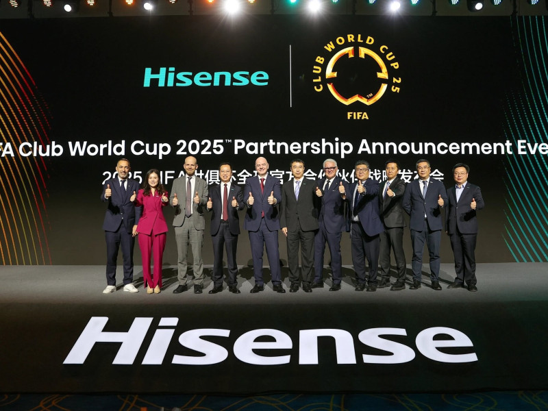 FIFA y Hisense firman un acuerdo de patrocinio para el Mundial de Clubes 2025.

REMITIDA / HANDOUT por FIFA
Fotografía remitida a medios de comunicación exclusivamente para ilustrar la noticia a la que hace referencia la imagen, y citando la procedencia de la imagen en la firma
30/10/2024