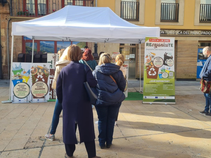 Campaña de reciclaje en Oviedo