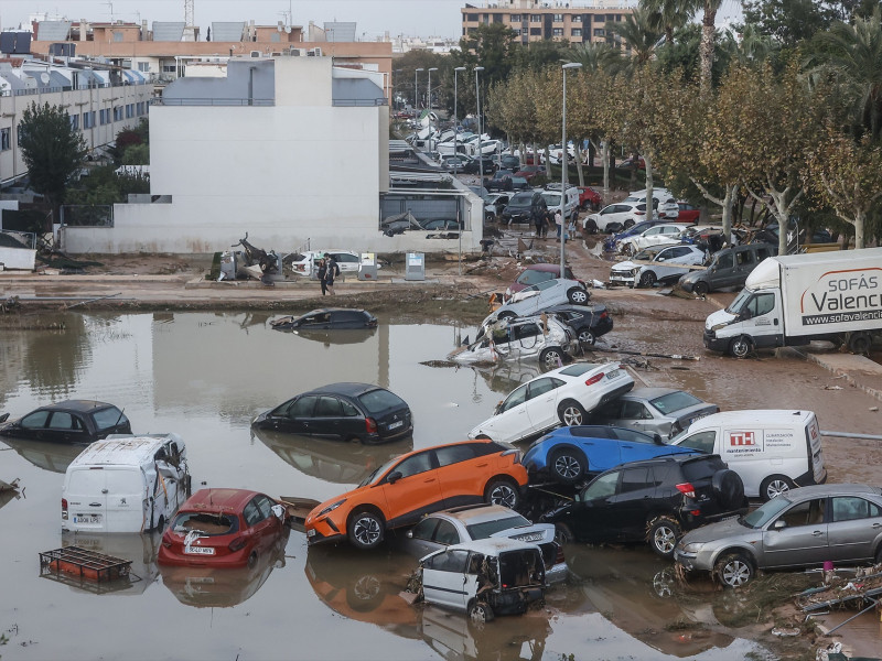 Zona de Alfafar después de la DANA