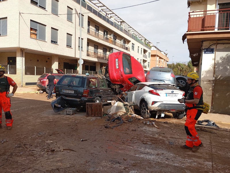 Imagen de los efectos de la DANA en Valencia