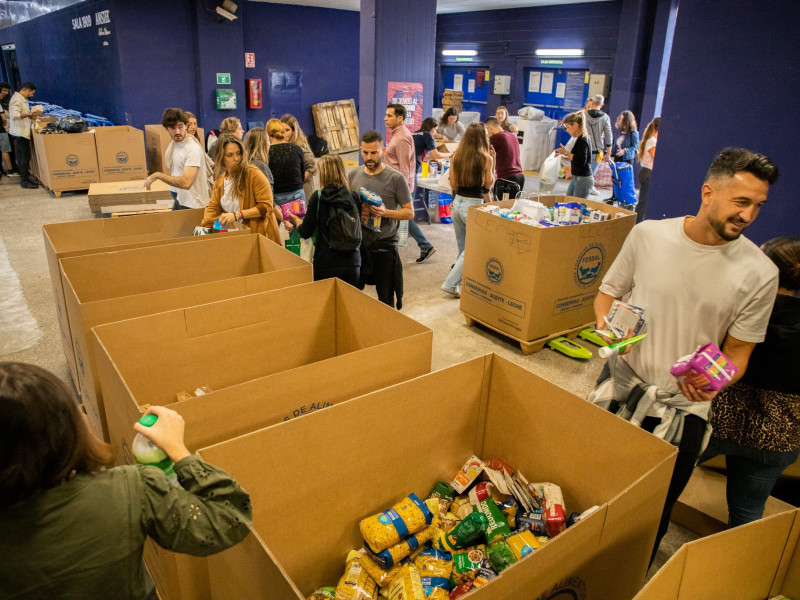 La recogida de alimentos en el Ciutat de Valencia