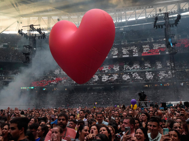 Imagen de uno de los conciertos celebrados en el estadio Santiago Bernabéu en 2024