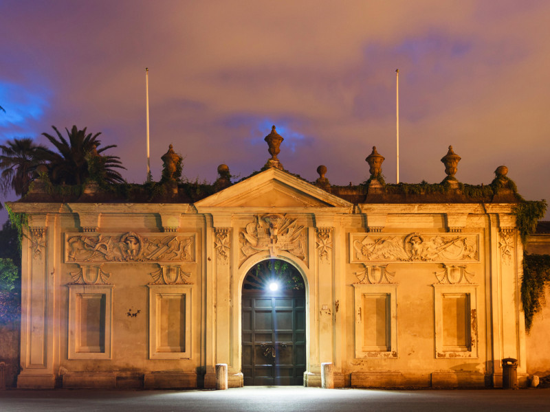 Villa del Priorato de Malta. Plaza de los Caballeros de Malta. Roma, Italia