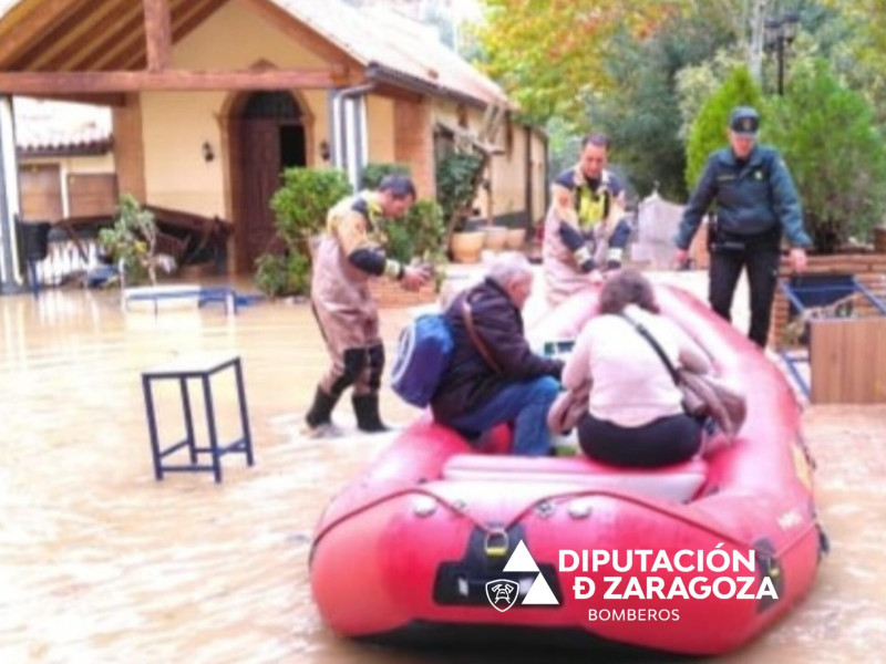 Evacuación del Balneario de Jaraba