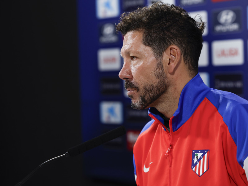 Diego Simeone en rueda de prensa