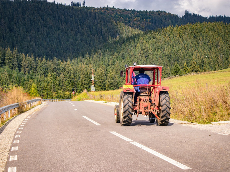 Imagen de archivo de un tractor.