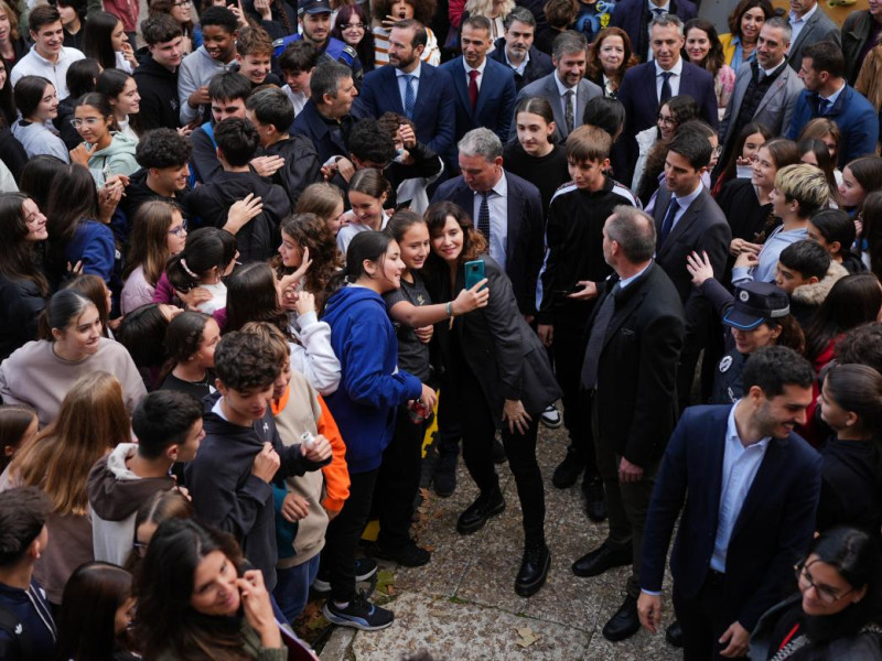 La presidenta de la Comunidad de Madrid, Isabel Díaz Ayuso, durante la presentación del Plan Regional contra las Drogas.