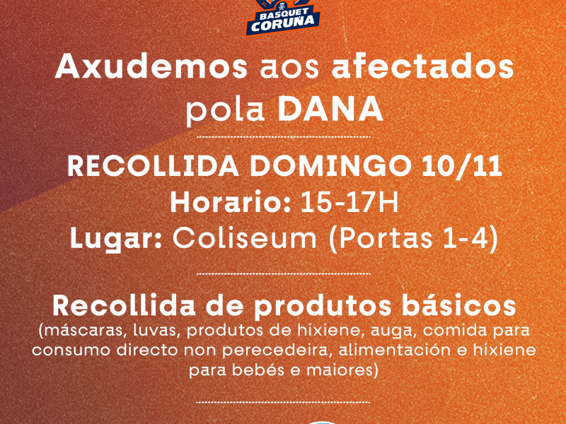 Recogida de productos de Basquet Coruña