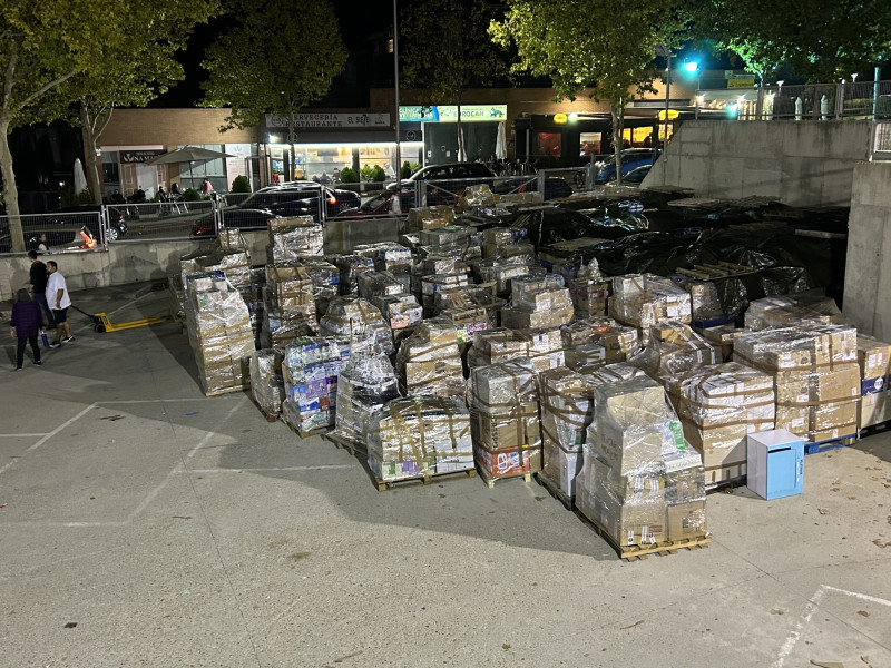 Recogida de donaciones en Las Rozas