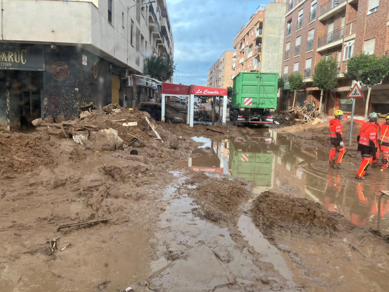 Estado de las calles en Catarroja.