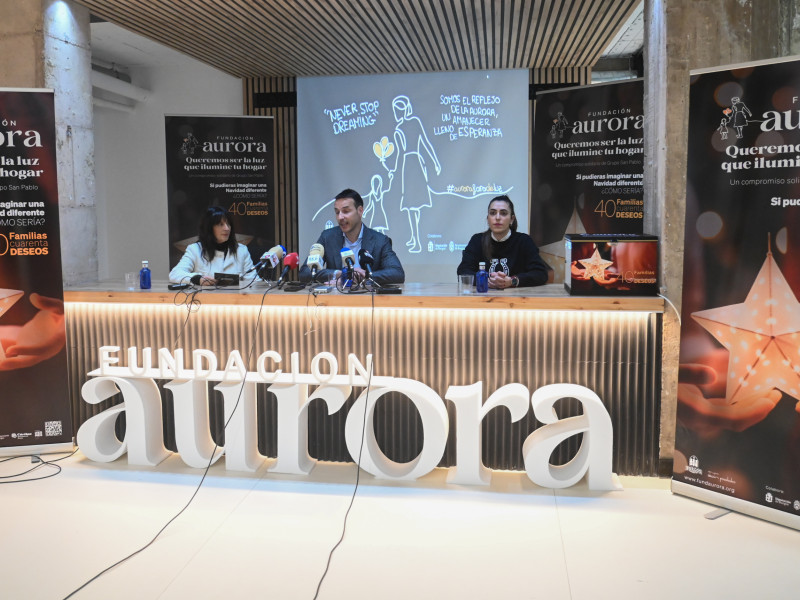 Presentación de la campaña 40 familias, 40 deseos de la Fundación Aurora