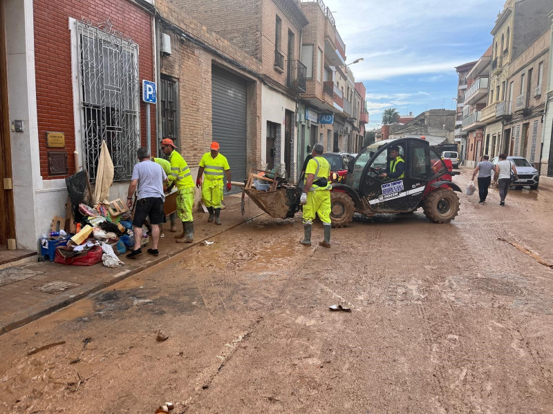 Trabajos de limpieza en La Torre