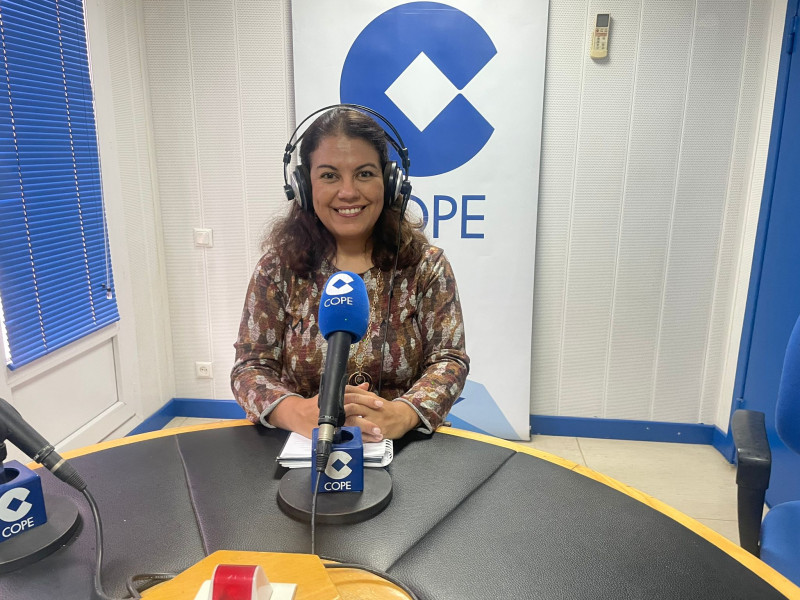 Olga Ochoa Correa, en los estudios de COPE