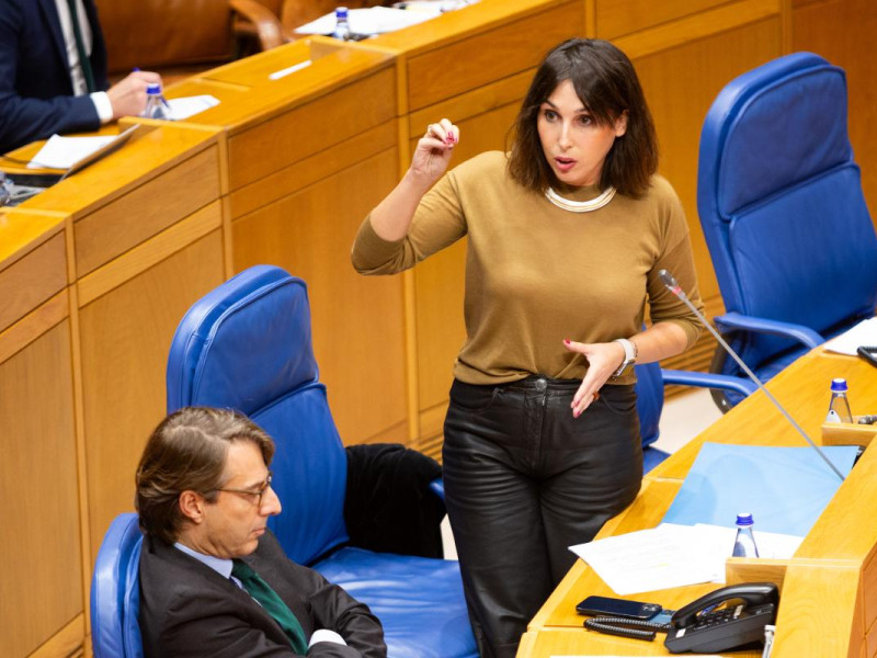María Jesús Lorenzana este míercoles en el Parlamento de Galicia