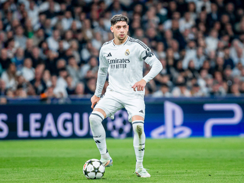 Fede Valverde, jugador del Real Madrid
Real Madryt - AC Milan
N/z Federico Valverde
Foto Mateusz Porzucek PressFocus

2024.11.05 Madryt
Football - UEFA Champions League season 2024/2025 Madrid Real Madrid Estadio Santiago Bernabéu
Real Madryt - AC Milan
Federico Valverde
Credit: Mateusz Porzucek PressFocus *** Local Caption *** 57584991