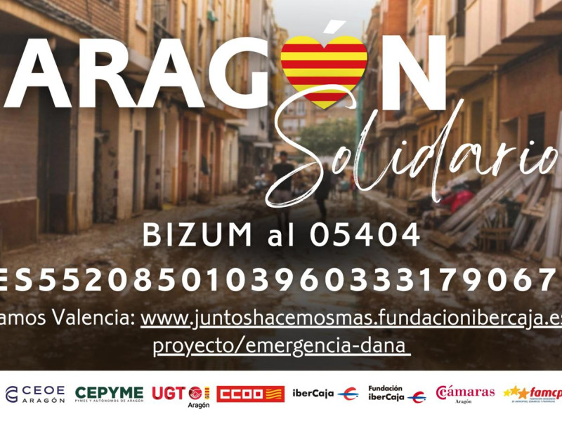 Cartel de la campaña 'Aragón solidario'